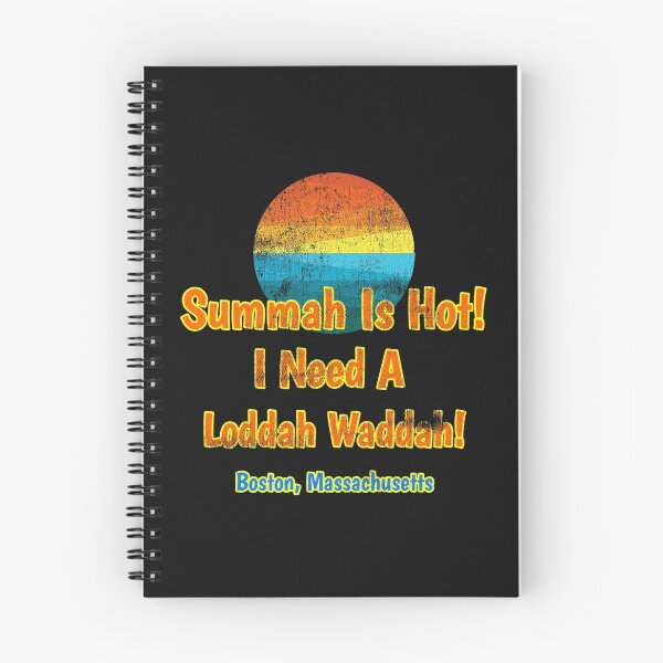Item preview, Summah Is Hot! I Need A Loddah Waddah!  Boston Accent Distressed Design designed and sold by Angela Mello.