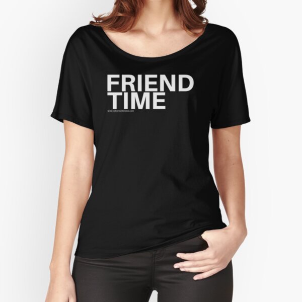 FRIEND TIME LOGO WHITE Relaxed Fit T-Shirt