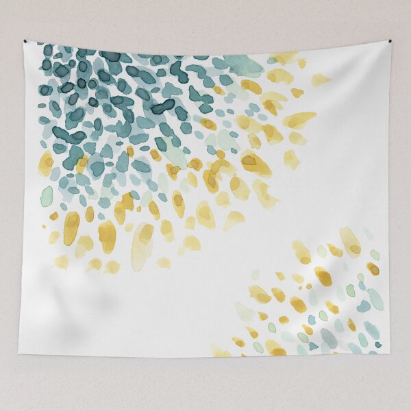Item preview, Blue abstract watercolor designed and sold by tessakatecreate.
