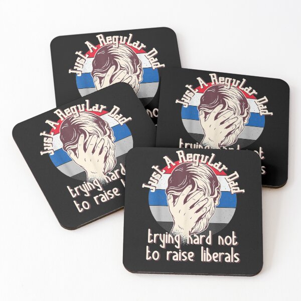 Item preview, Just A Regular Dad Trying Not To Raise Liberals Usa Flag designed and sold by laurader.
