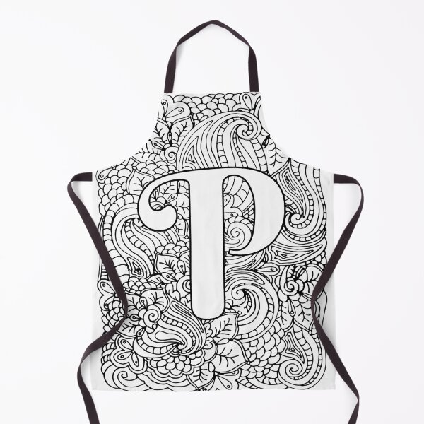 Artikelvorschau, Erwachsene Malvorlage Monogramm Buchstabe P entworfen und verkauft von MamaSweetea.