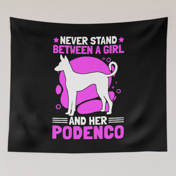 Item preview, Girl with Podenco Spanish Greyhound saying designed and sold by madgrfx.