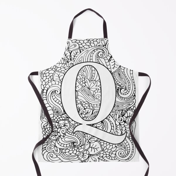 Item preview, Adult Coloring Page Monogram Letter Q designed and sold by MamaSweetea.
