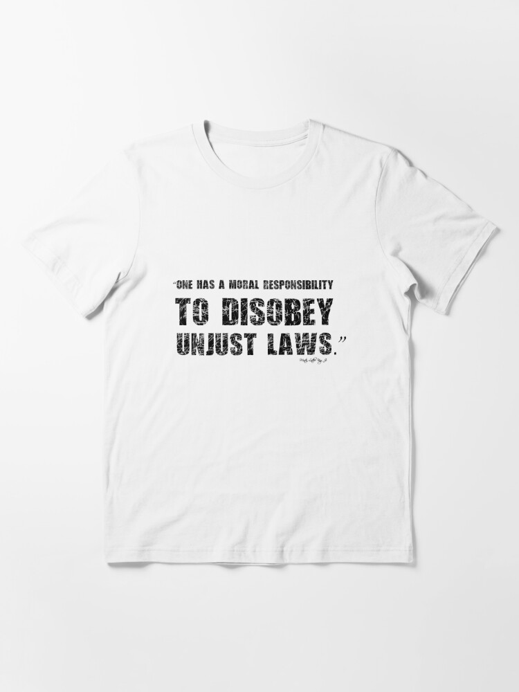 Martin Luther King Ungerechtes Gesetzes Protest Zitat T Shirt Von Sago Design Redbubble