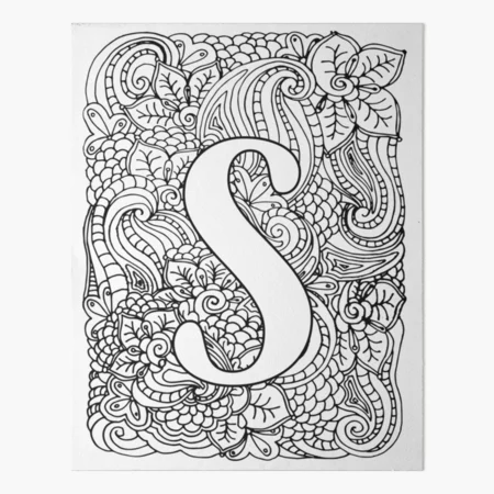 Cahier à spirale for Sale avec l'œuvre « Coloriage adulte monogramme lettre  N » de l'artiste MamaSweetea