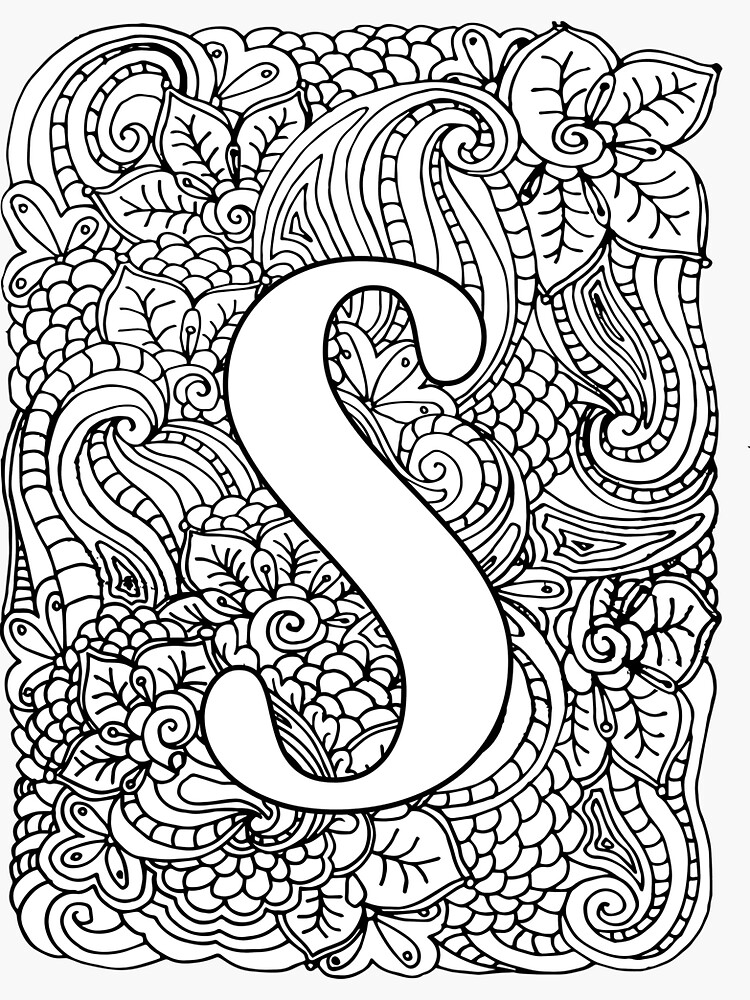 Alphabet S Coloring Page