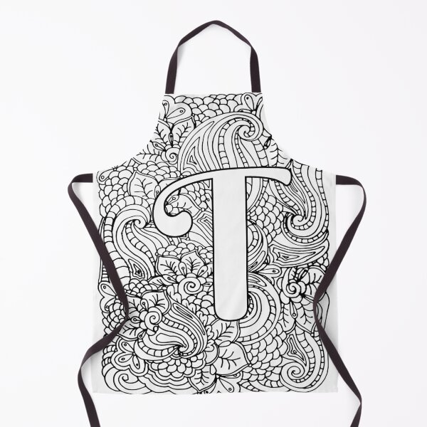 Item preview, Adult Coloring Page Monogram Letter T designed and sold by MamaSweetea.