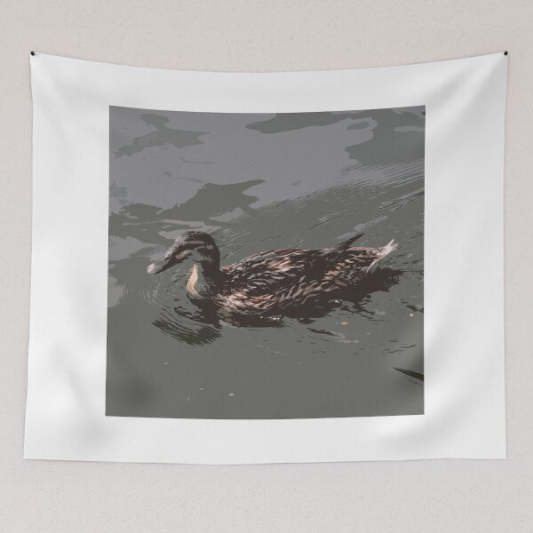 Item preview, Green Wild Duck Abstract Art designed and sold by hvasilevshop.