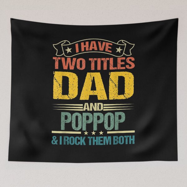 Item preview, Mens I Have Two Titles Dad And Poppop I Rock Them Both designed and sold by laurader.