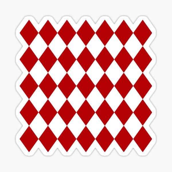Item preview, Red diamond Argyle pattern designed and sold by BLMcreations.