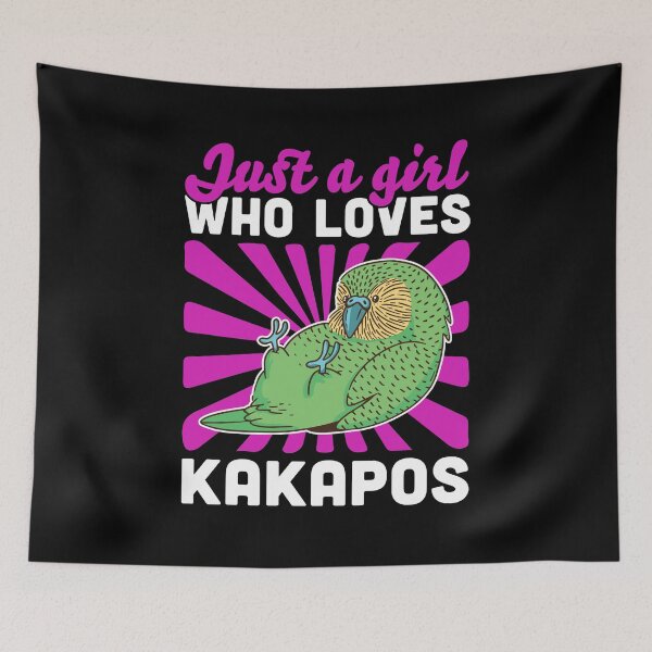 Item preview, Girl the Kakapo loves New Zealand parrot designed and sold by madgrfx.