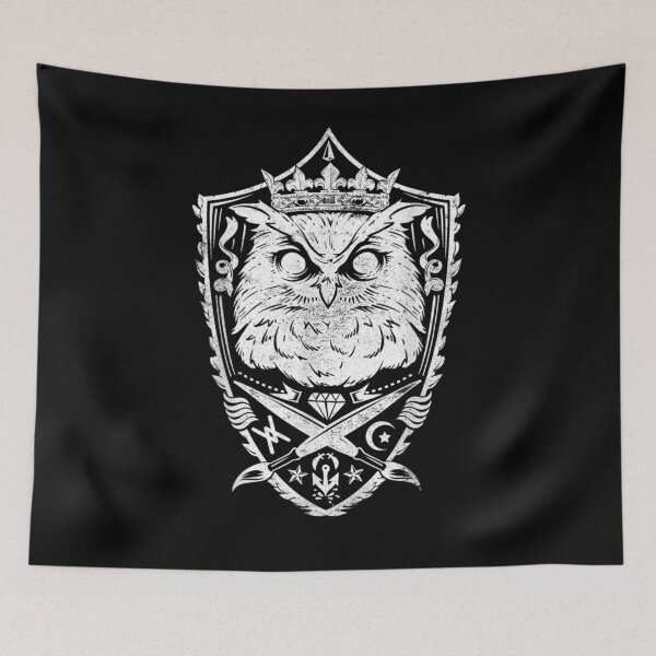 Item preview, Owl King Of The Night Grunge Aesthetic Spirit Animal designed and sold by laurader.