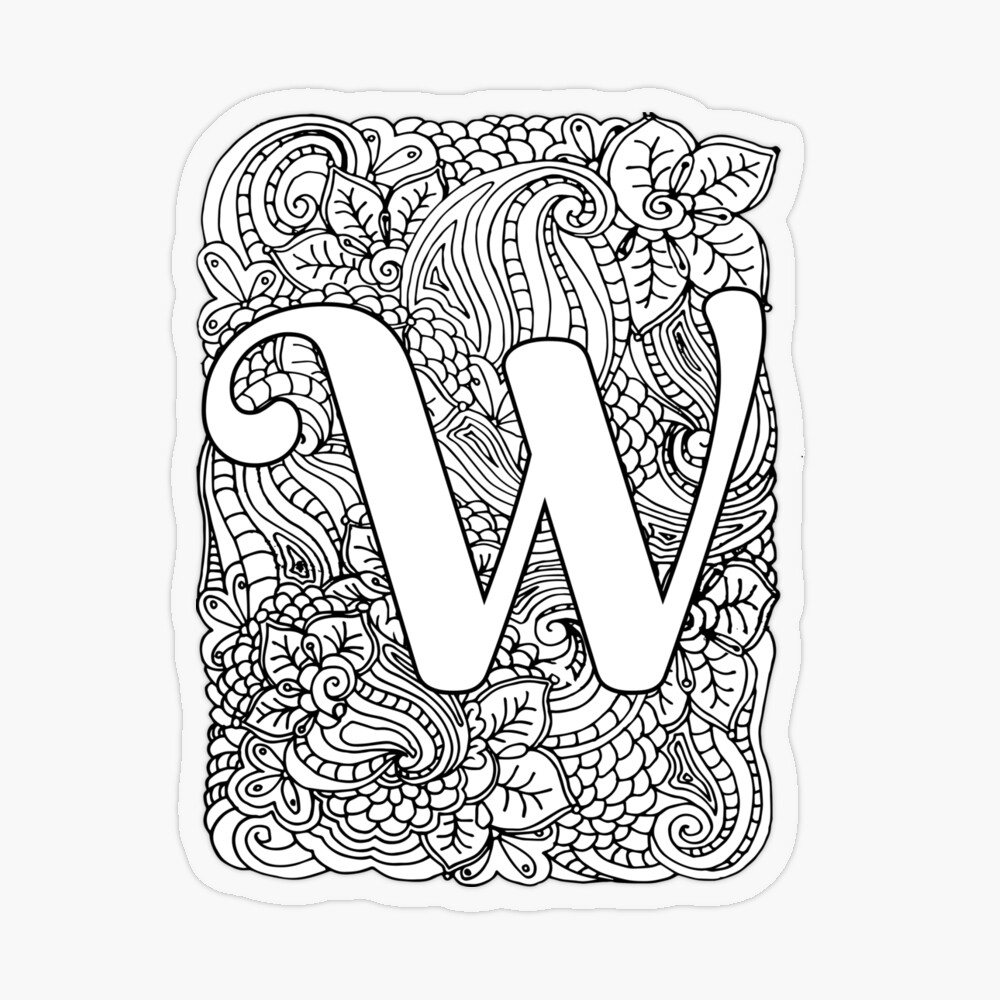 26 Alphabet With Flowers Coloring Pages (Download And, 58% OFF