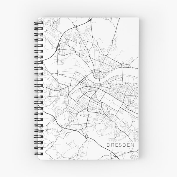 Item preview, Dresden Map, Germany - Black and White designed and sold by MainStreetMaps.