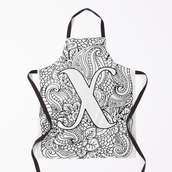 Item preview, Adult Coloring Page Monogram Letter X designed and sold by MamaSweetea.