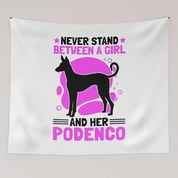 Item preview, Girl with Podenco Spanish Greyhound saying designed and sold by madgrfx.