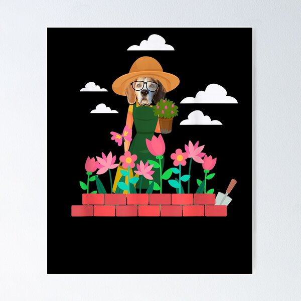 Item preview, Dog Gardener Florist Gardening Funny Dog Planter designed and sold by laurader.
