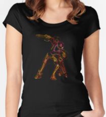 Metroid Neon Women's Fitted Scoop T-Shirt
