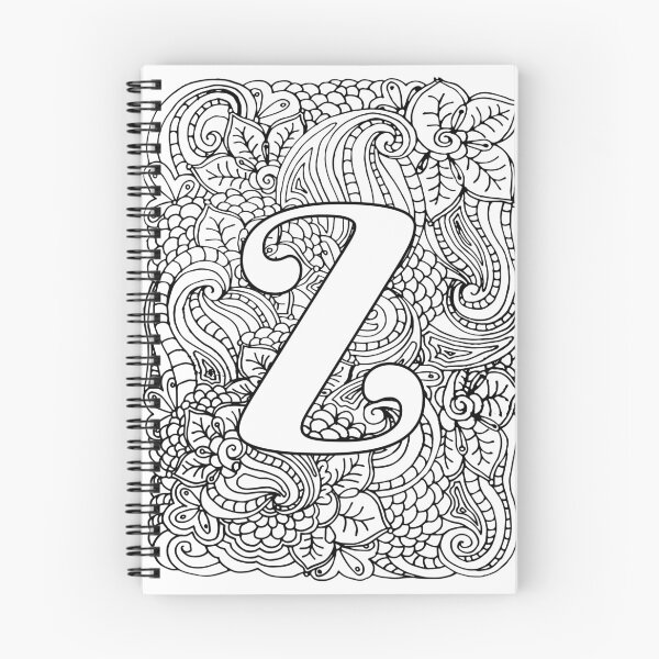 Item preview, Adult Coloring Page Monogram Letter Z designed and sold by MamaSweetea.