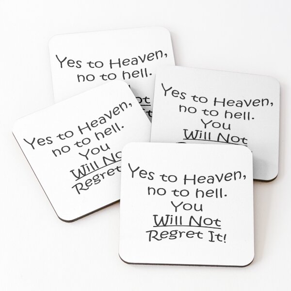 Item preview, Yes To Heaven, No to hell designed and sold by mrpropcake.