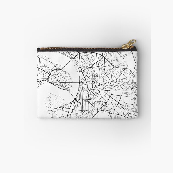 Item preview, Dusseldorf Map, Germany - Black and White designed and sold by MainStreetMaps.