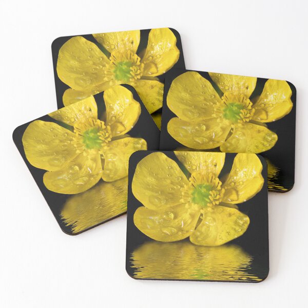Item preview, Buttercup Reflection - Yellow flower design designed and sold by John Dewar.