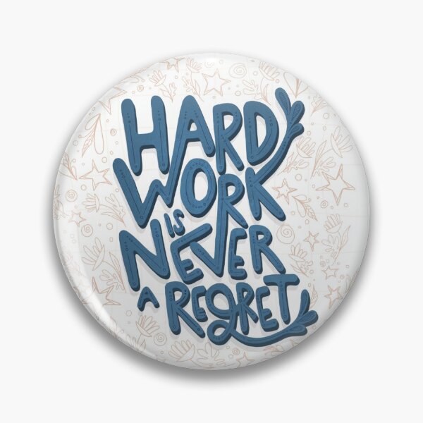 Item preview, Hard work is never a regret - lettering print designed and sold by tessakatecreate.