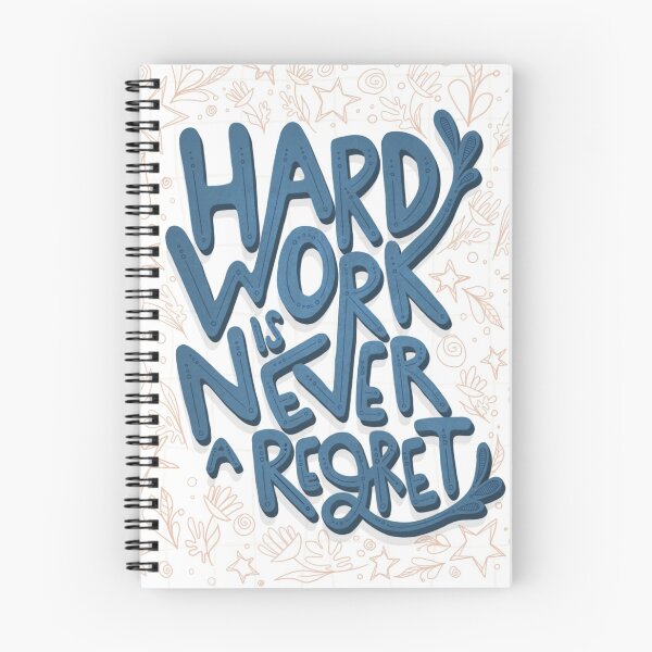 Item preview, Hard work is never a regret - lettering print designed and sold by tessakatecreate.
