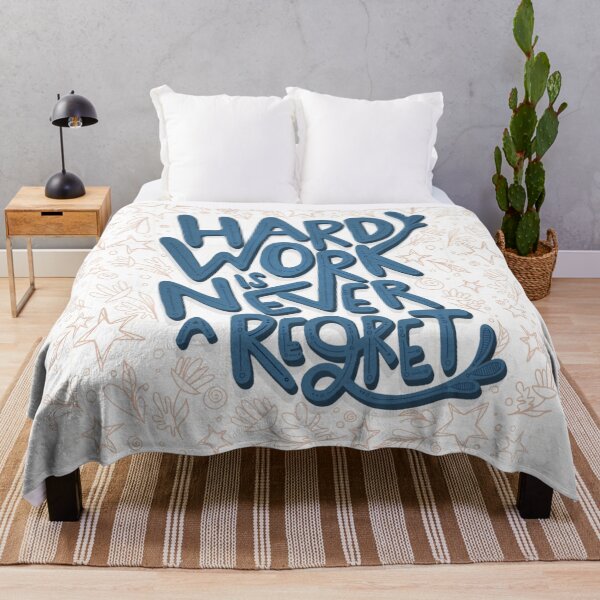 Item preview, Hard work is never a regret - lettering print designed and sold by tessakatecreate.