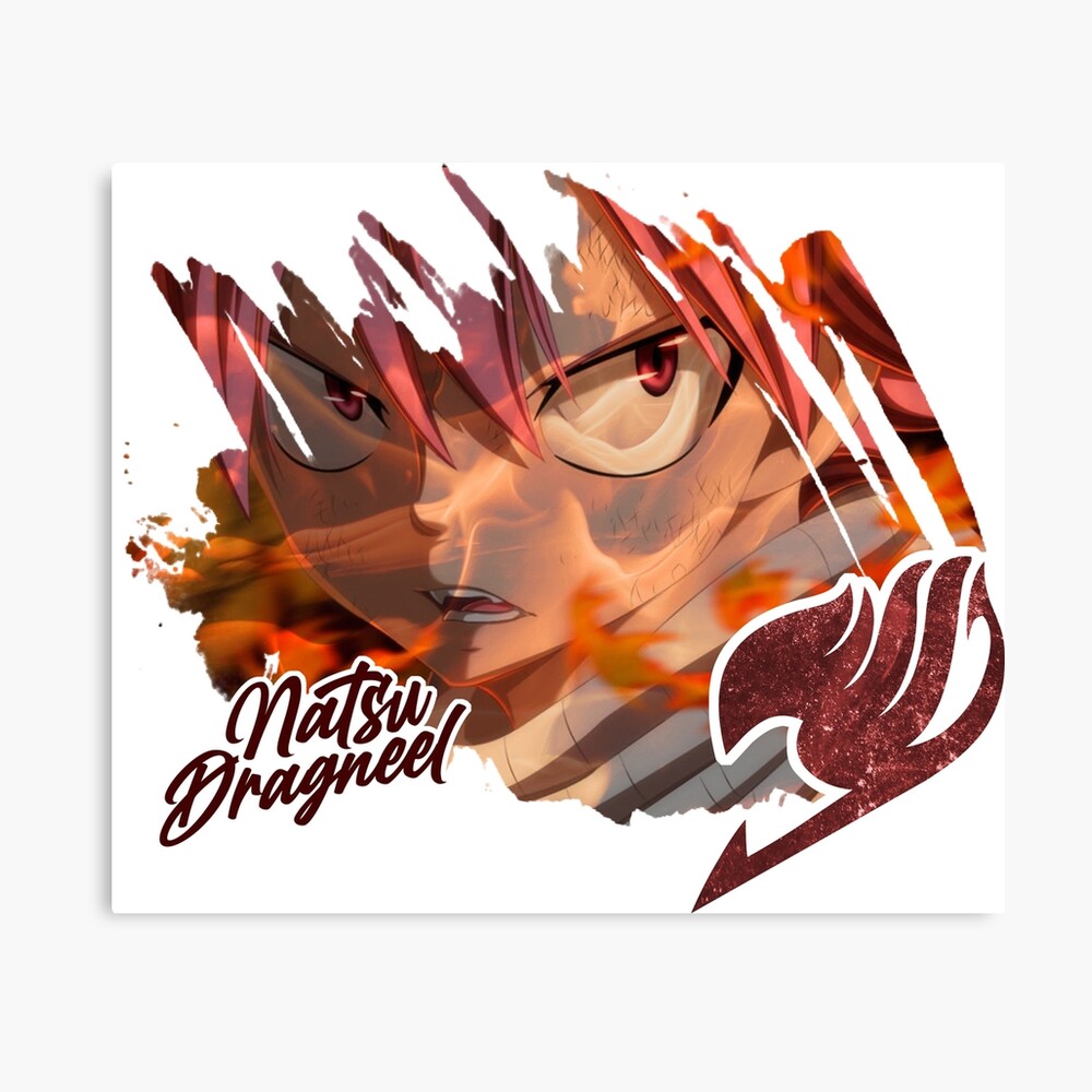 Fairy Tail Natsu Dragneel Name Anime Sticker by Anime Art - Fine