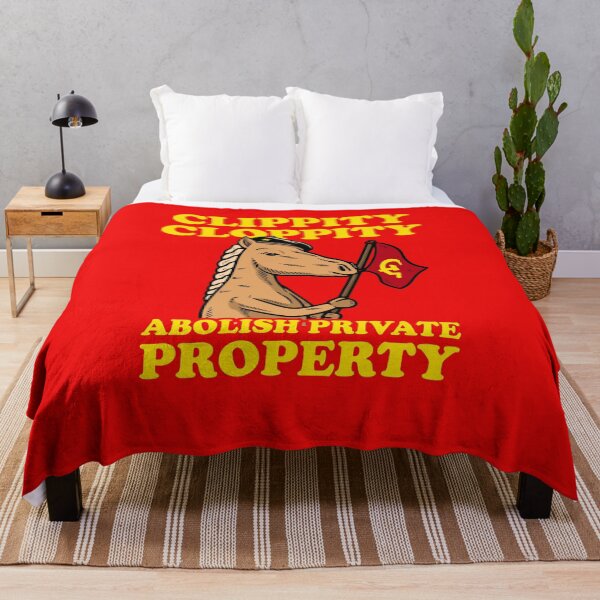 Item preview, Clippity Cloppity Abolish Private Property designed and sold by Yipptee Shirts.