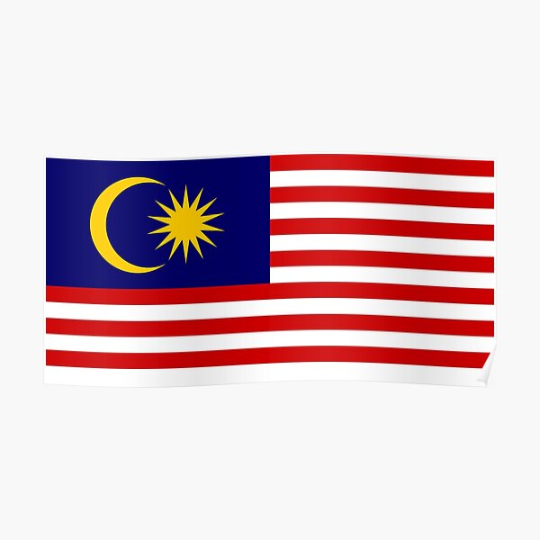 Malaysia Flag Posters  Redbubble