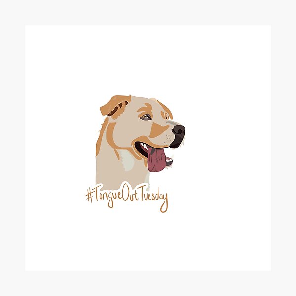 Item preview, Tongue Out Tuesday - Dog designed and sold by totally-artsea.