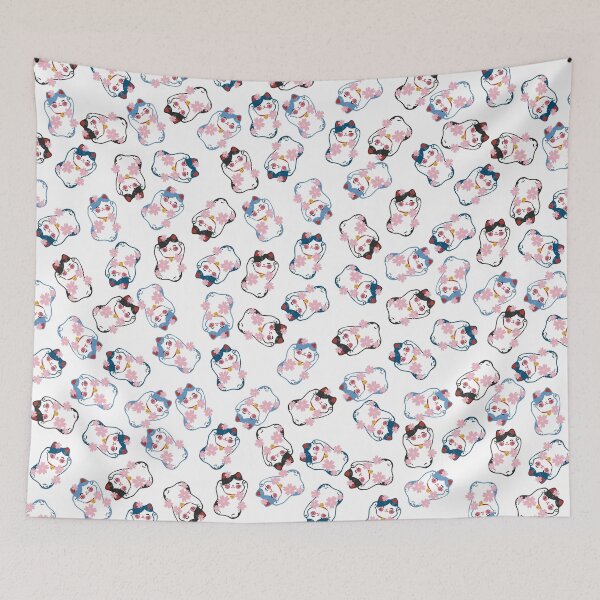 Item preview, Blue Mix Lucky Cat Pattern designed and sold by Druid Soup.