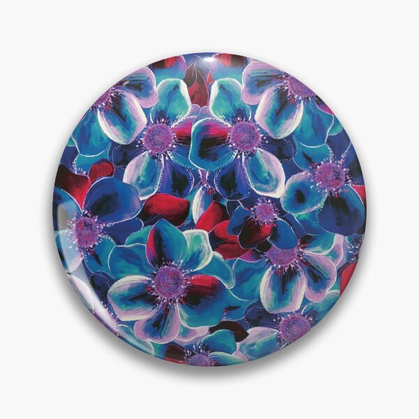 Item preview, Lots of flowers and navy blue  designed and sold by WzoryOzdobne.