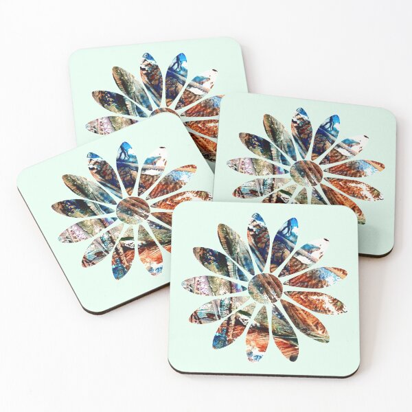 Item preview, Colors of earth abstract flower designed and sold by TitaCris.