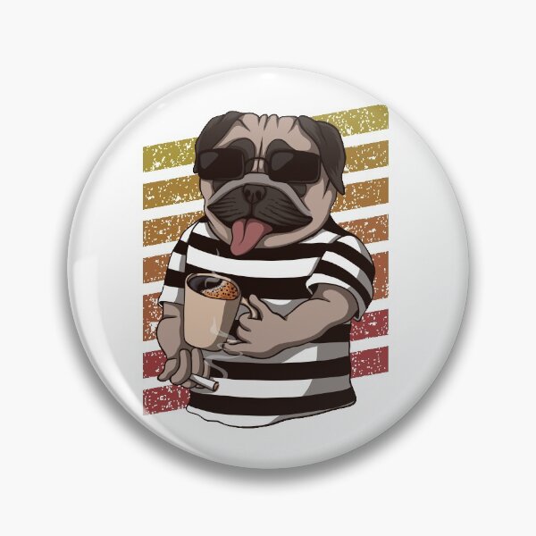 Item preview, Pugs, café y un cigarrillo. designed and sold by PrismGrafix.