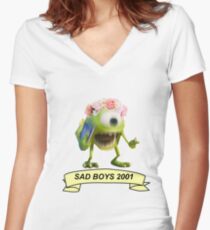 Wazowski Aesthetic Fitted V-Neck T-Shirt