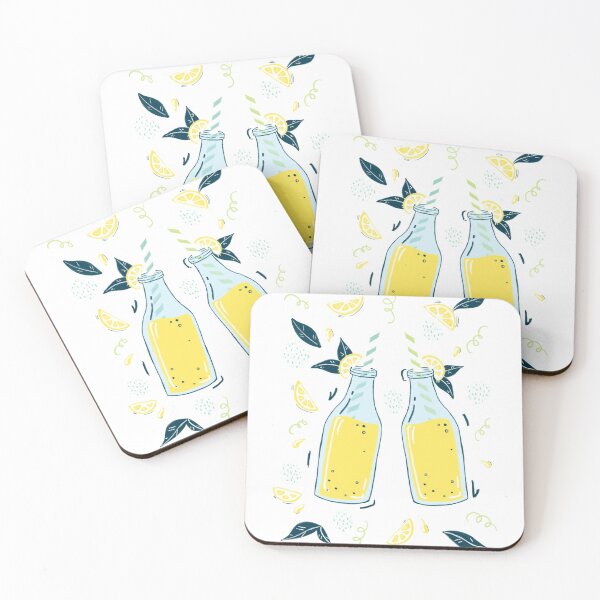 Item preview, Summer lemonade illustration white background designed and sold by tessakatecreate.