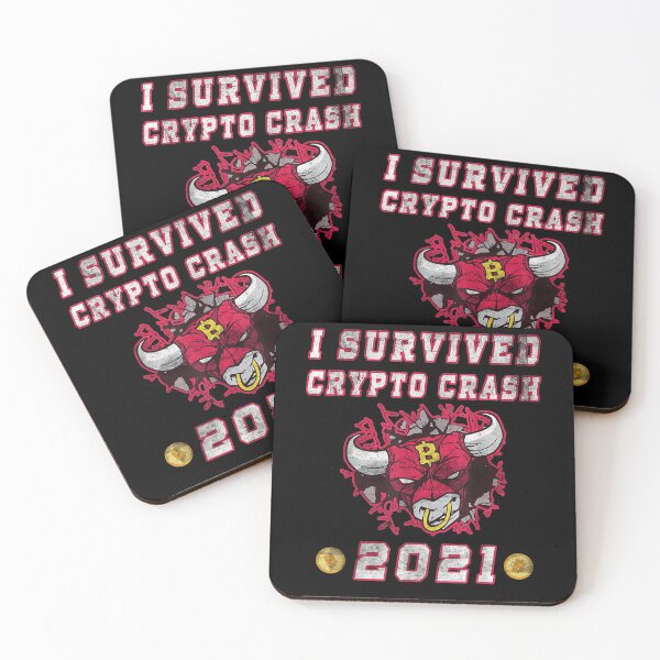 Item preview, Funny I Survived Crypto Market Crash 2021 Cryptocurrency designed and sold by jerrie9.