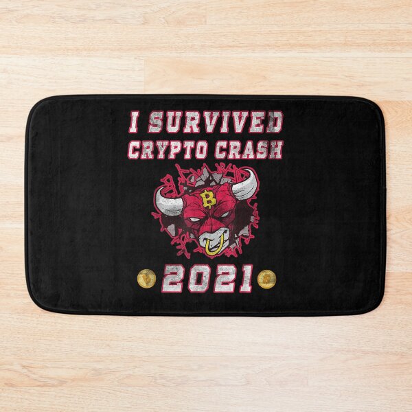 Item preview, Funny I Survived Crypto Market Crash 2021 Cryptocurrency designed and sold by jerrie9.