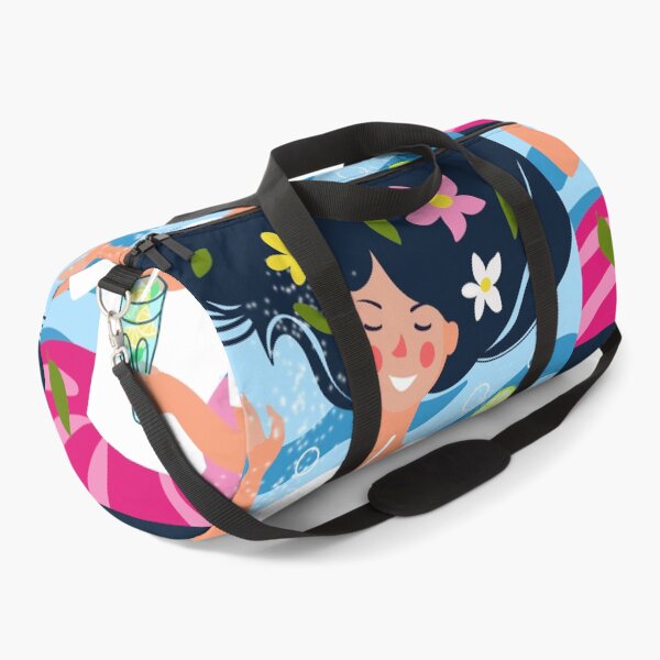 Item preview, cartoon girl on the background of the sea drinks a mojito cocktail in summer designed and sold by sonaadalian.