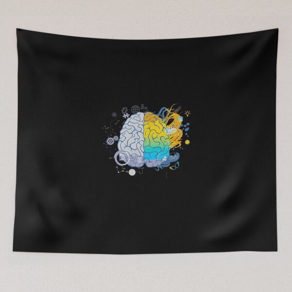 Item preview, Funny Brain Hemispheres Geek Nerd Gift Tee Teacher Stem Tee designed and sold by cattontawn.