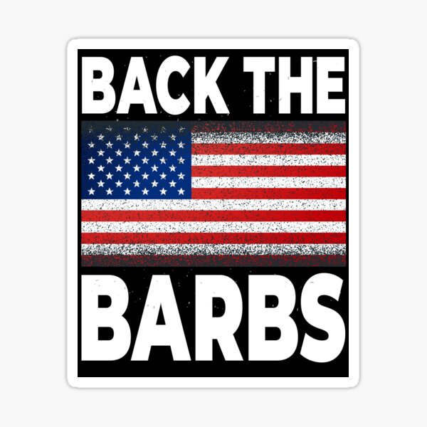 Back The Barbz New Design Sticker For Sale By Dcproduct Redbubble