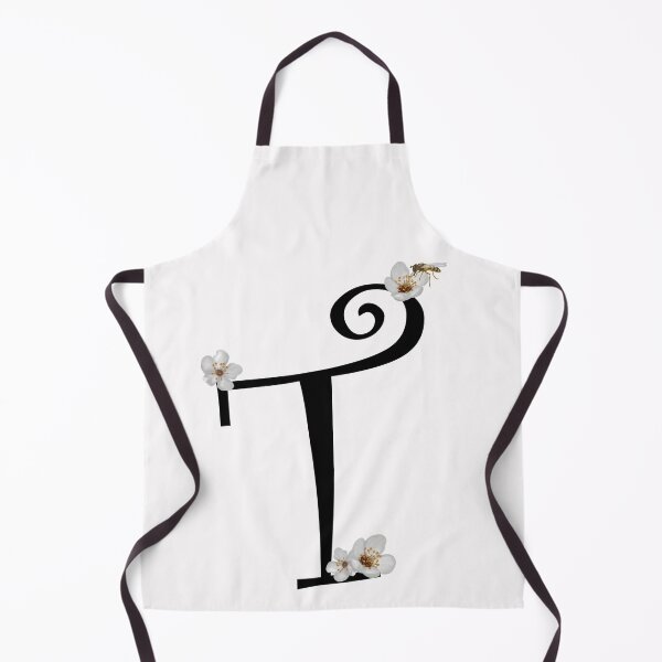 Item preview, Floral and bee initial T designed and sold by Kristaine.