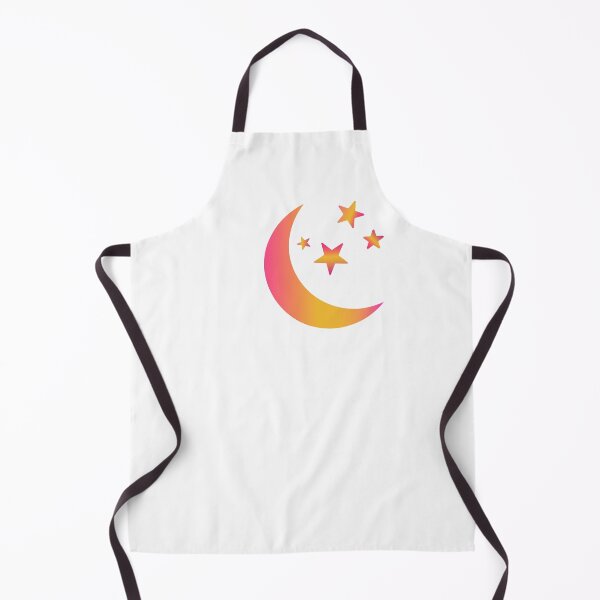 Item preview, Pink orange crescent moon and stars designed and sold by Yasmine khalifa.