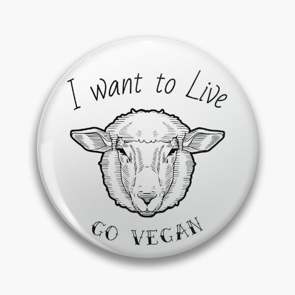 Item preview, Vegan Sheep - I Want To Live designed and sold by jrobdesignz.