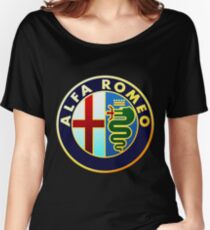 LOGO ALFA ROMEO Women's Relaxed Fit T-Shirt