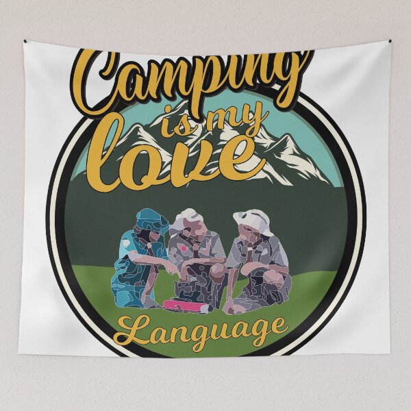 Item preview, camping is my love language designed and sold by naturehikers.