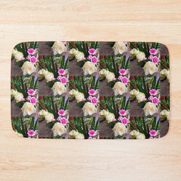 Item preview, White Roses Pink Carnations  designed and sold by kerrysart.